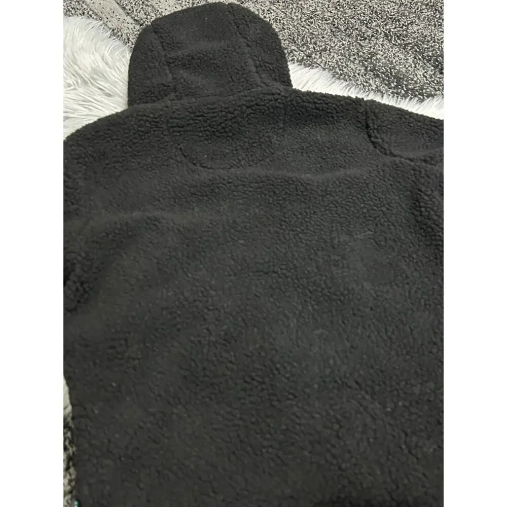 Save the Duck Boys Youth Kids Derik Hooded Recycled Jacket Sherpa Size 12 ($138)